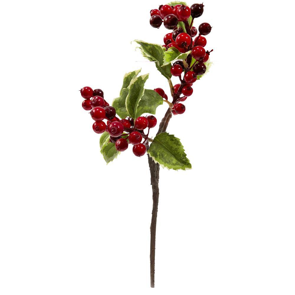 Versatile Artificial Holly Enchanted Meadow Berry Stems: Set of 10