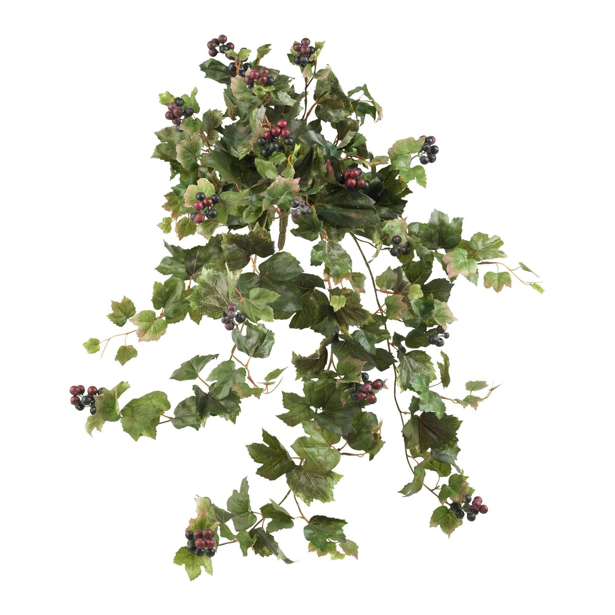 Artificial Vine Plants Hanging Ivy Green Leaves Garden Decoration Garland  Grape Without Pot Fake Greenery Plant Home Accessories