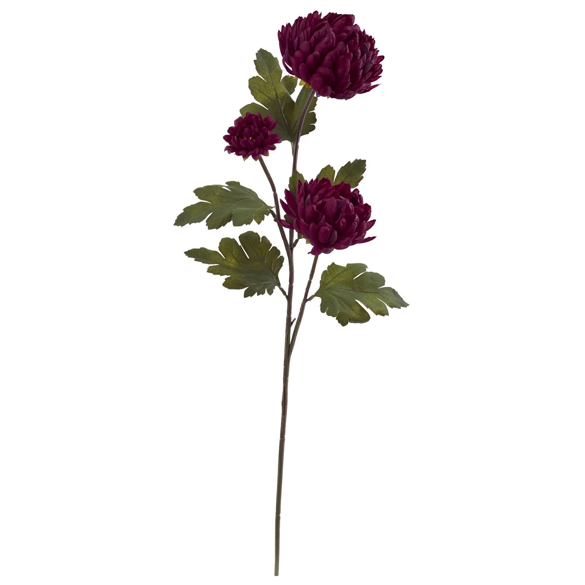84 Silk Chrysanthemum - Burgundy
