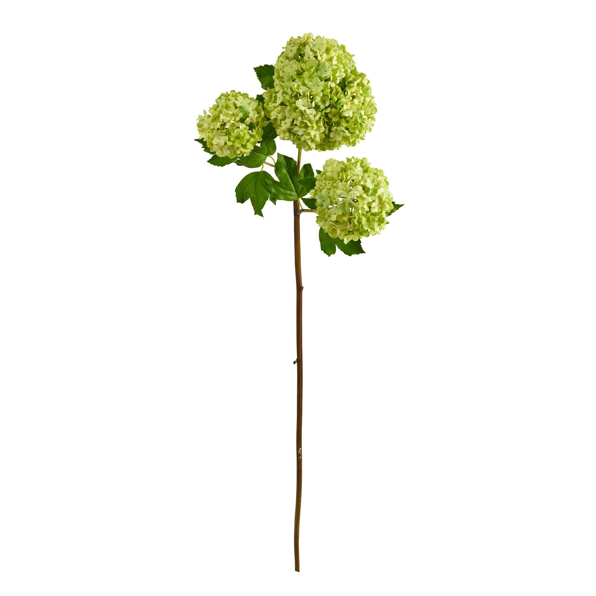 33 Silk Hydrangea Faux Flower Stem