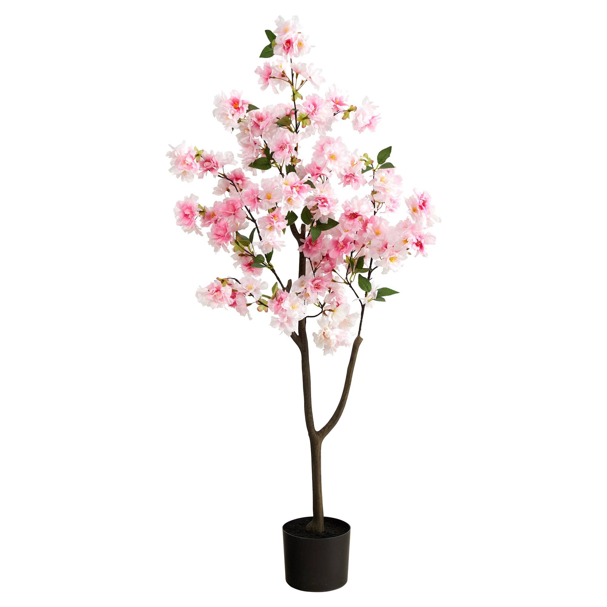 Extra Long Faux Silk Pink Cherry Blossom (Pack of 3)