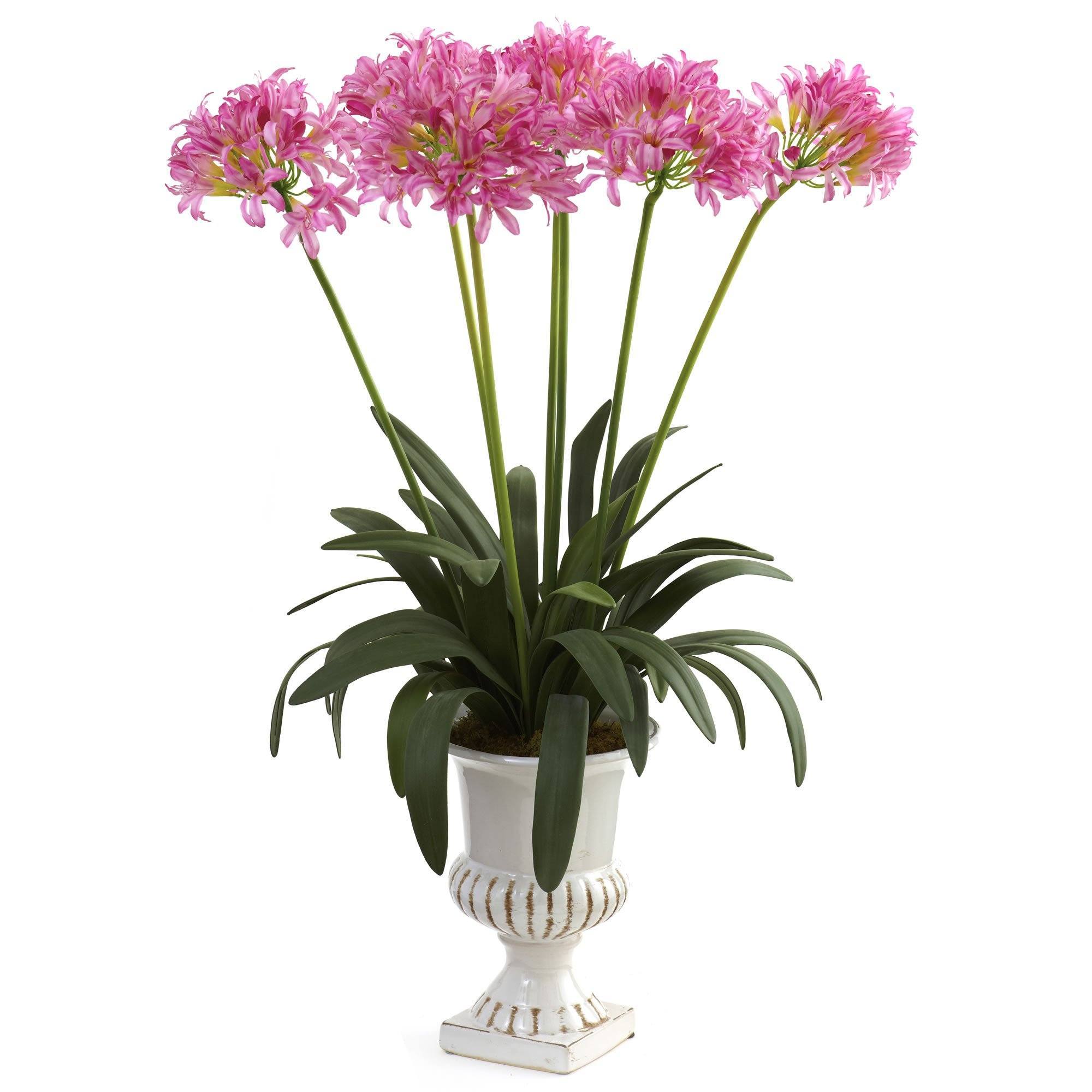 African Lily w/Urn 1332 Nearly Natural