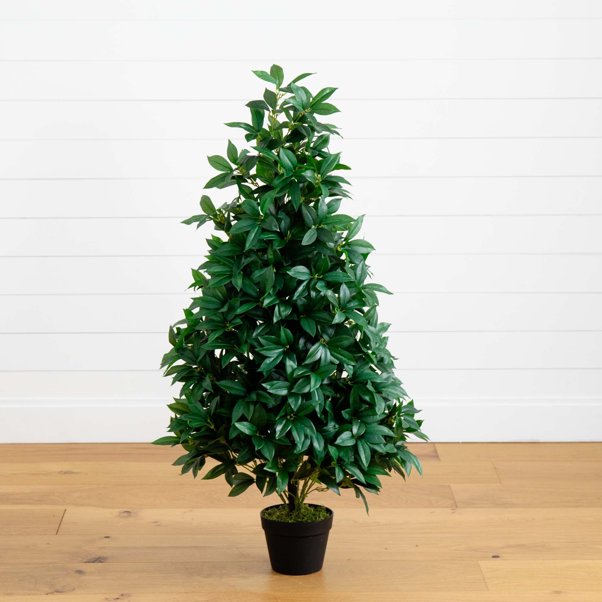 4-Feet Artificial Capensia Bush Indoor-Outdoor Leaves artificial sold ficus tree L4