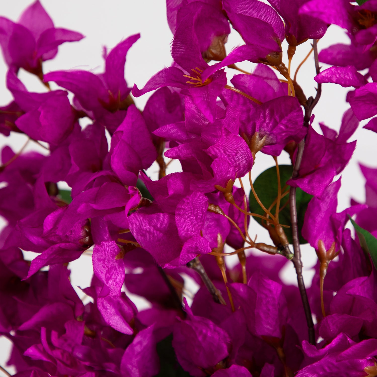 30” Artificial Bougainvillea Arrangement in Glass Vase