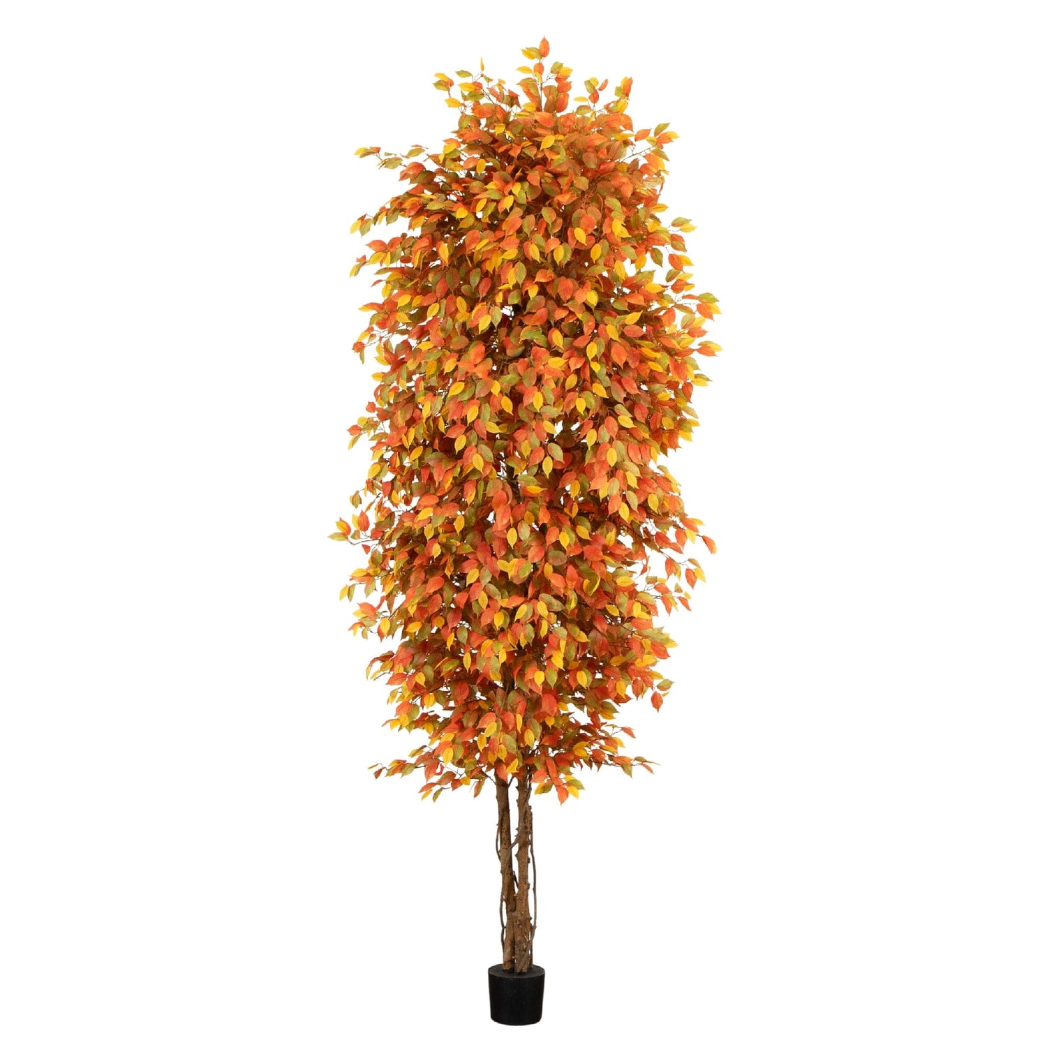 10’ Autumn Ficus Artificial Fall Tree