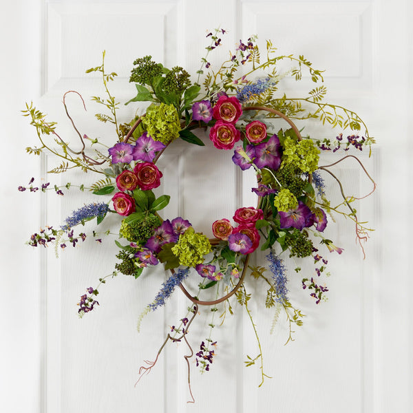 20” Veranda Garden Wreath