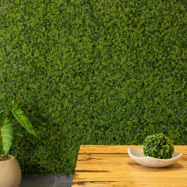 20” x 20” UV Resistant Irish Green Meadow Artificial Living Wall Panels (Indoor/Outdoor) - Set of 6