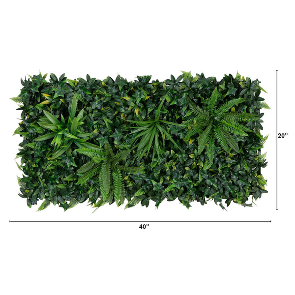 20” x 40” UV Resistant Andean Cloud Forest Artificial Living Wall Panel (Indoor/Outdoor)