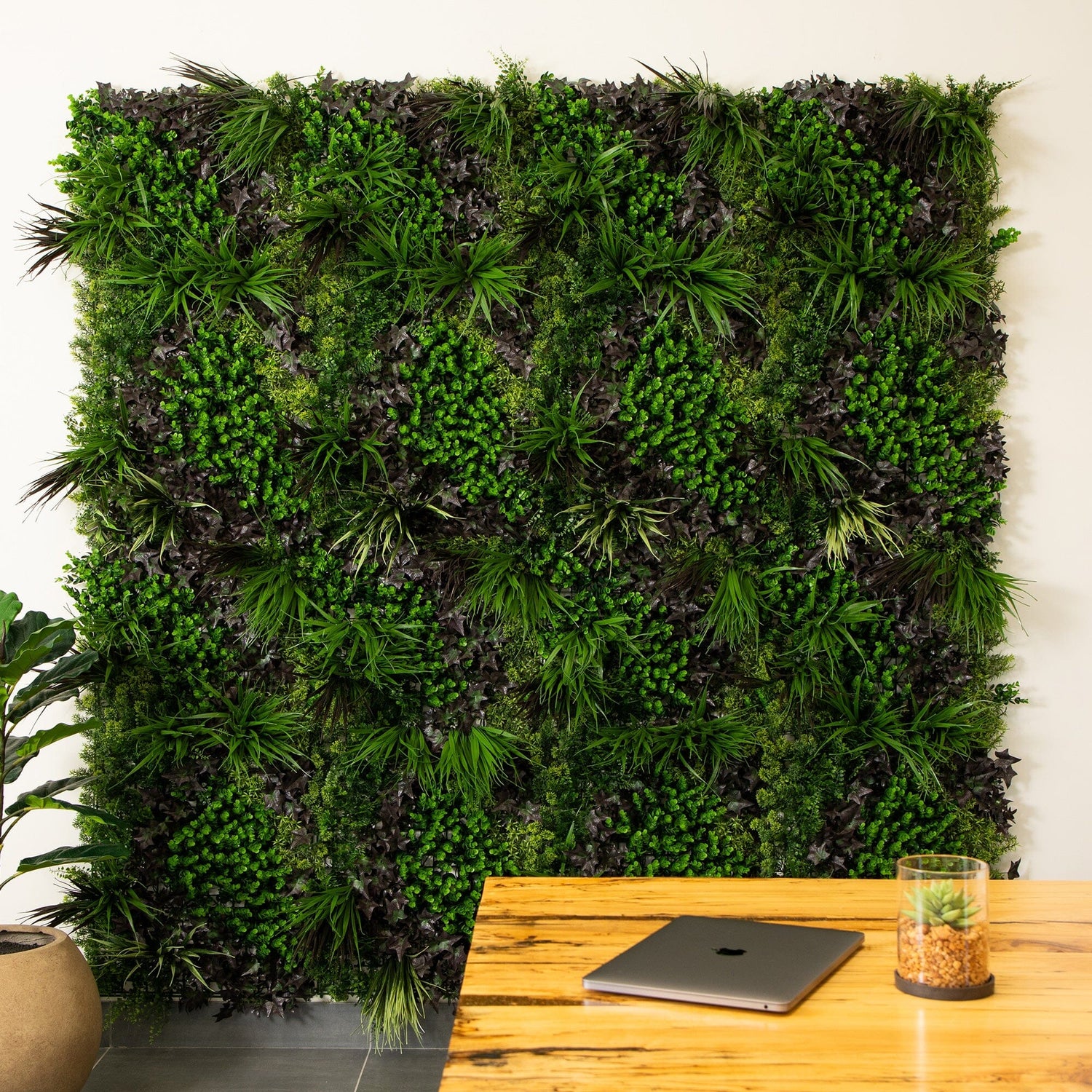 20” x 40” UV Resistant Borneo Jungle Artificial Living Wall Panel (Indoor/Outdoor)