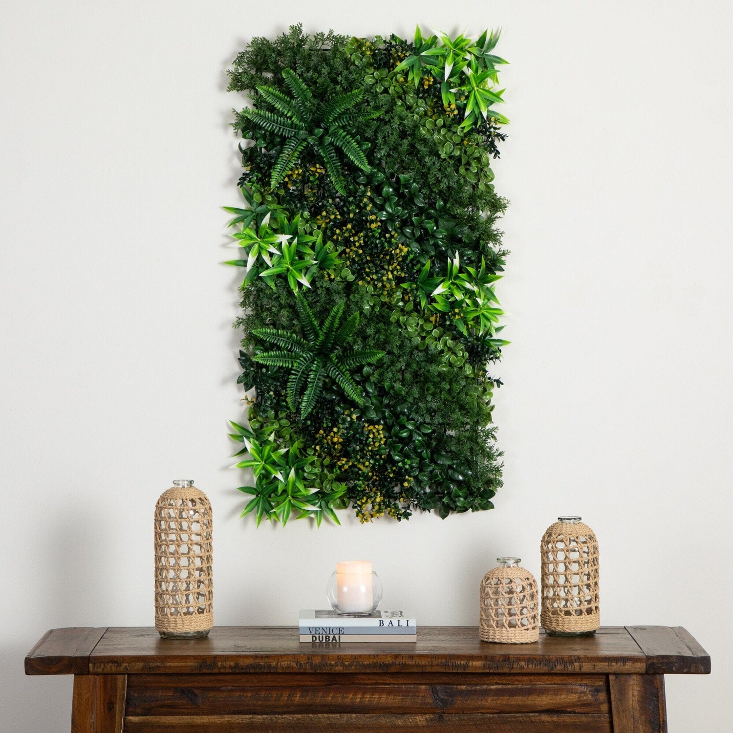 20” x 40” UV Resistant Hawaiian Islands Artificial Living Wall Panel (Indoor/Outdoor)