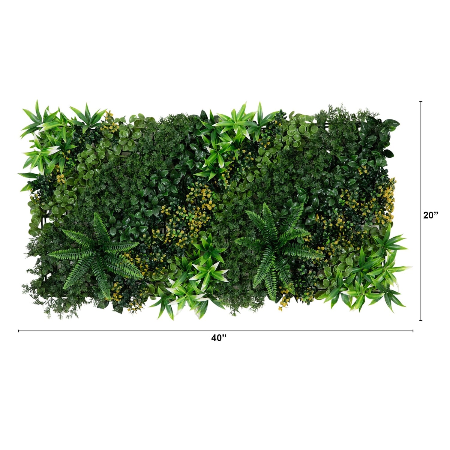 20” x 40” UV Resistant Hawaiian Islands Artificial Living Wall Panel (Indoor/Outdoor)