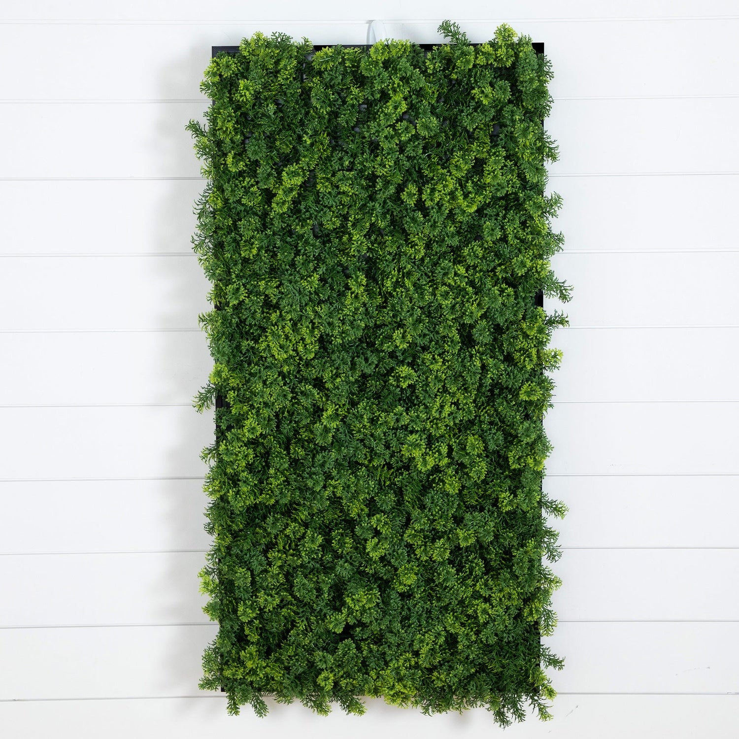 20” x 40” UV Resistant Irish Green Meadow Artificial Living Wall Art Panel in Black Aluminum