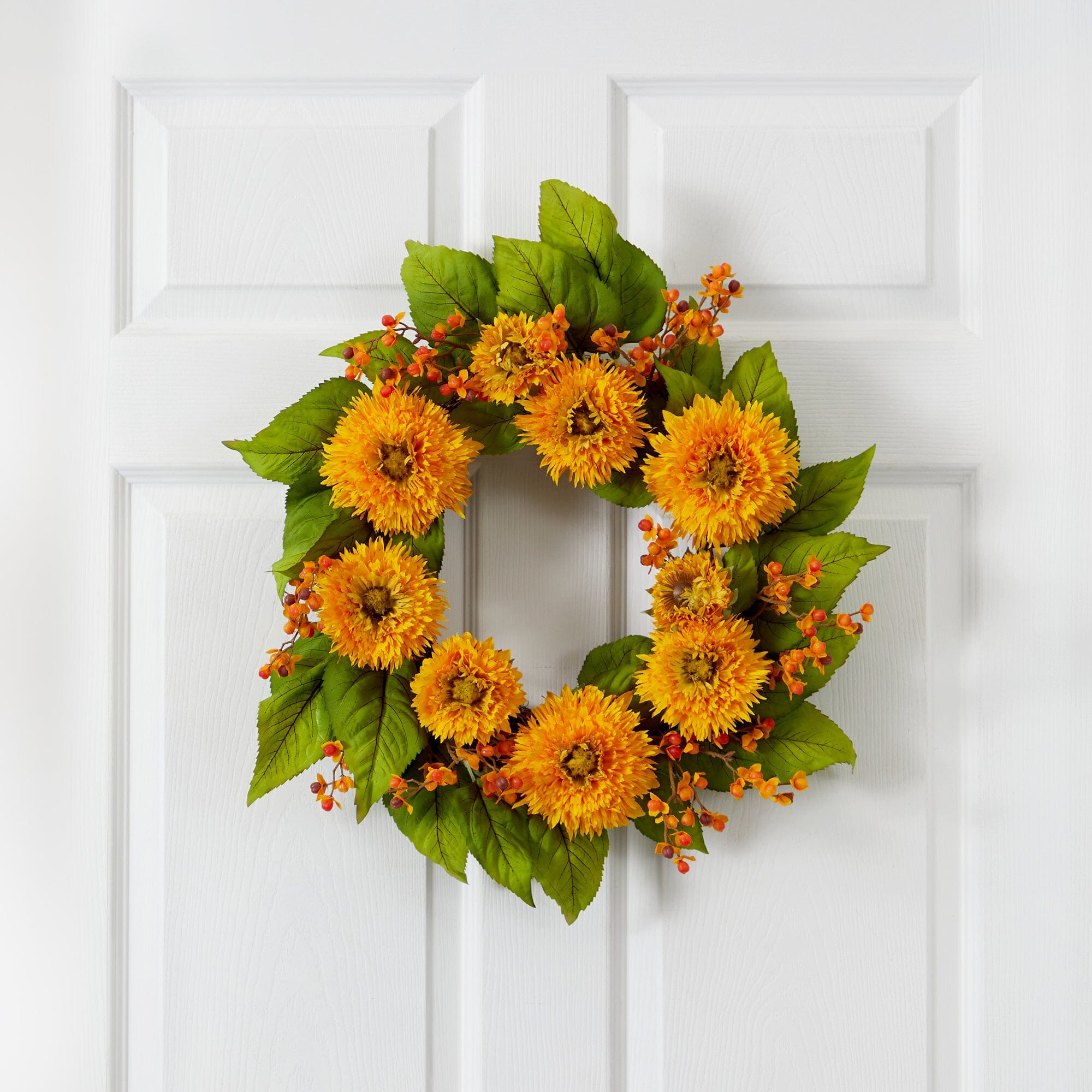 Golden sunflower online wreath