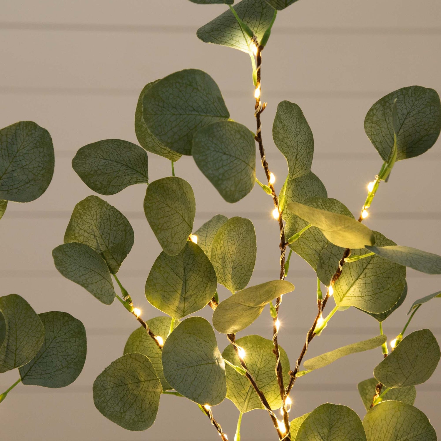 23” Pre-Lit 36 LED Artificial Eucalyptus Branch Stems - Set of 3