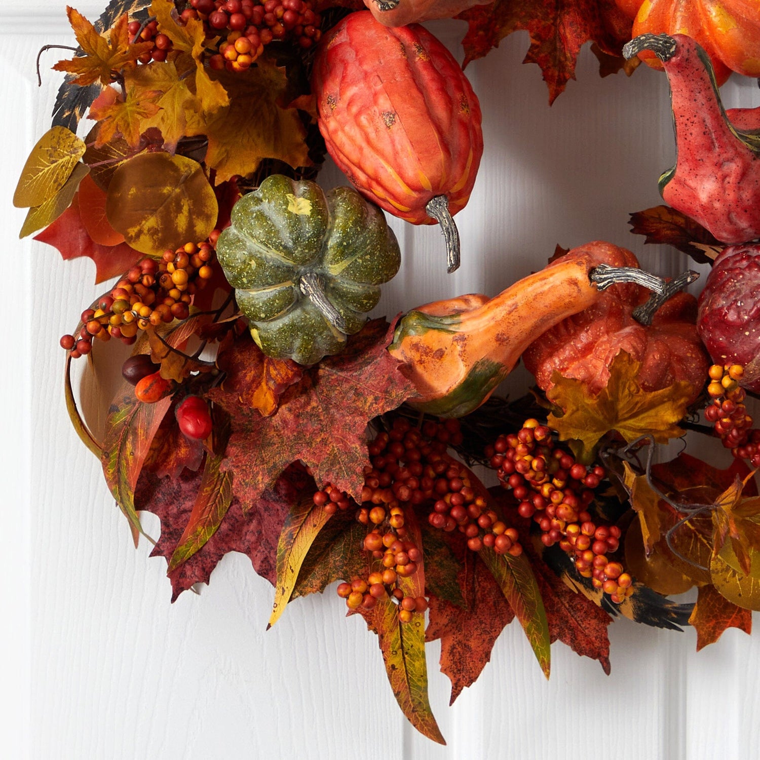 24" Pumpkin & Berry Wreath