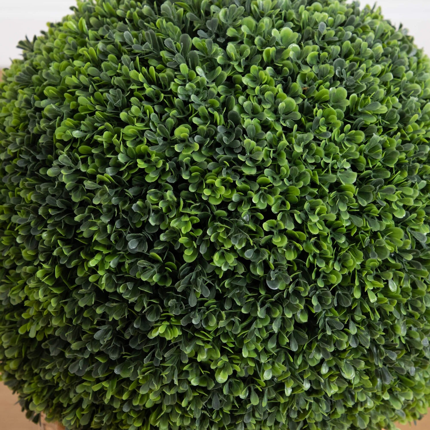 24" UV Resistant Artificial Boxwood Ball Topiary in Hyacinth Weave Basket (Indoor/Outdoor)