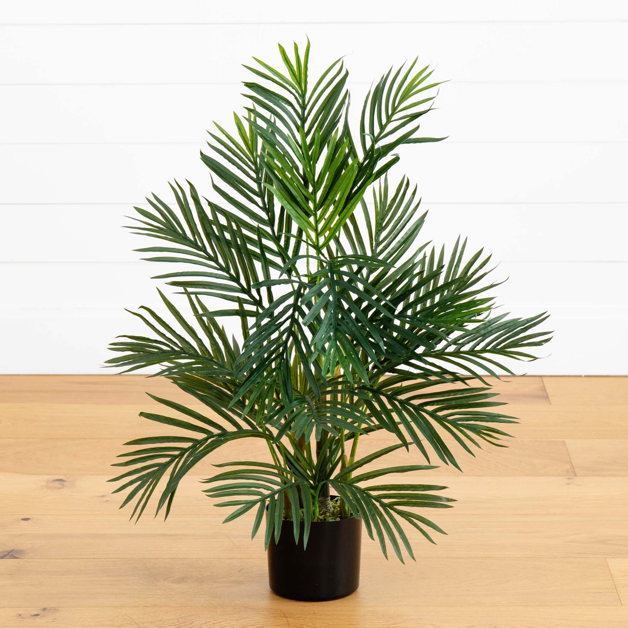 Artificial Tree in Geometric Pattern Planter, good Fake Areca Tropical Palm Silk Tree, Artificial Plant for Indoor and Outdoor Home Decoration