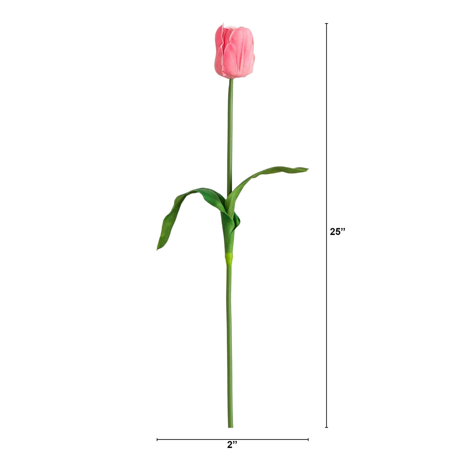 25" Artificial Tulip Flower Stems - Set of 3