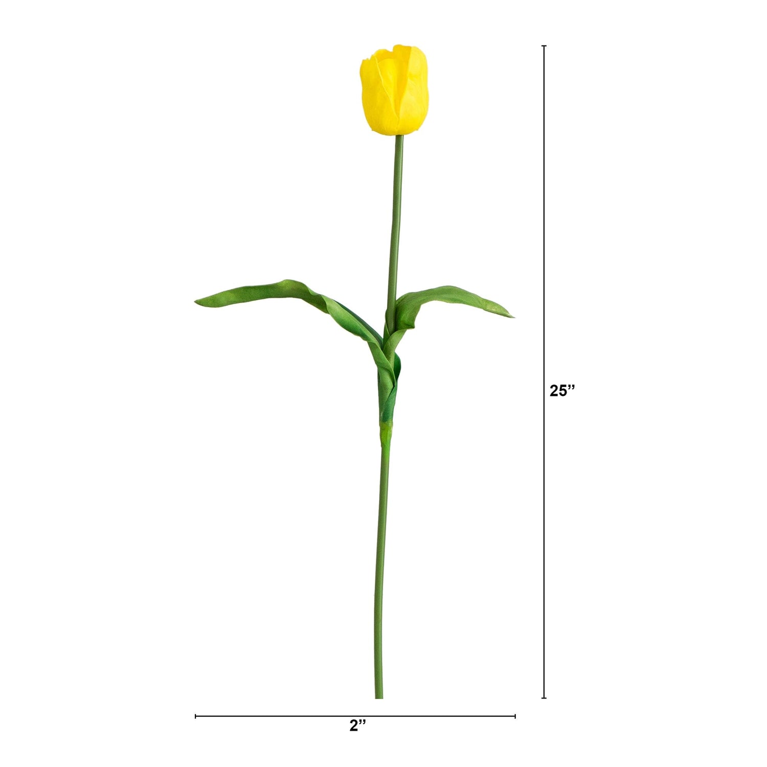 25" Artificial Tulip Flower Stems - Set of 3