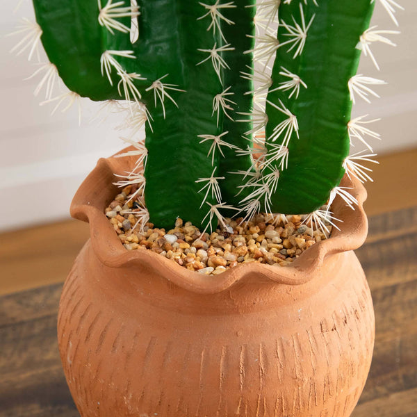 28” Artificial Cactus in Terracotta Planter