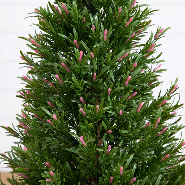 3' UV Resistant Artificial Rosemary Cone Topiary Tree (Indoor/Outdoor)