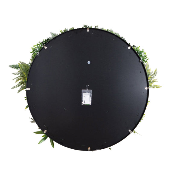 38” UV Resistant Amazon Rainforest Artificial Living Wall Art Panel in Black Aluminum Frame