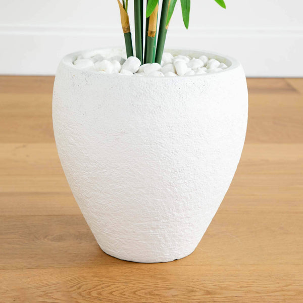 4’ Areca Artificial Palm Tree in White Planter