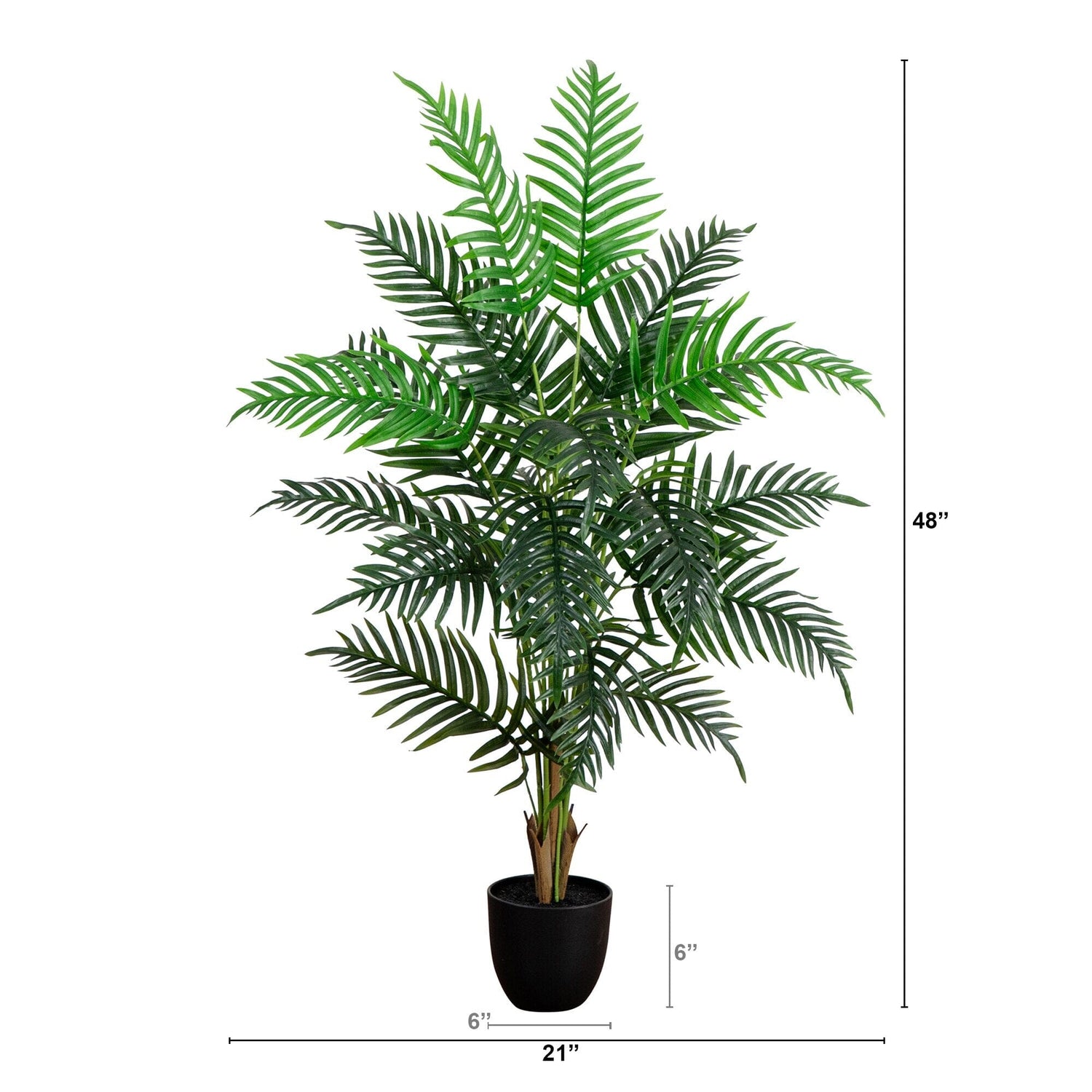 4’ Artificial Areca Palm Tree