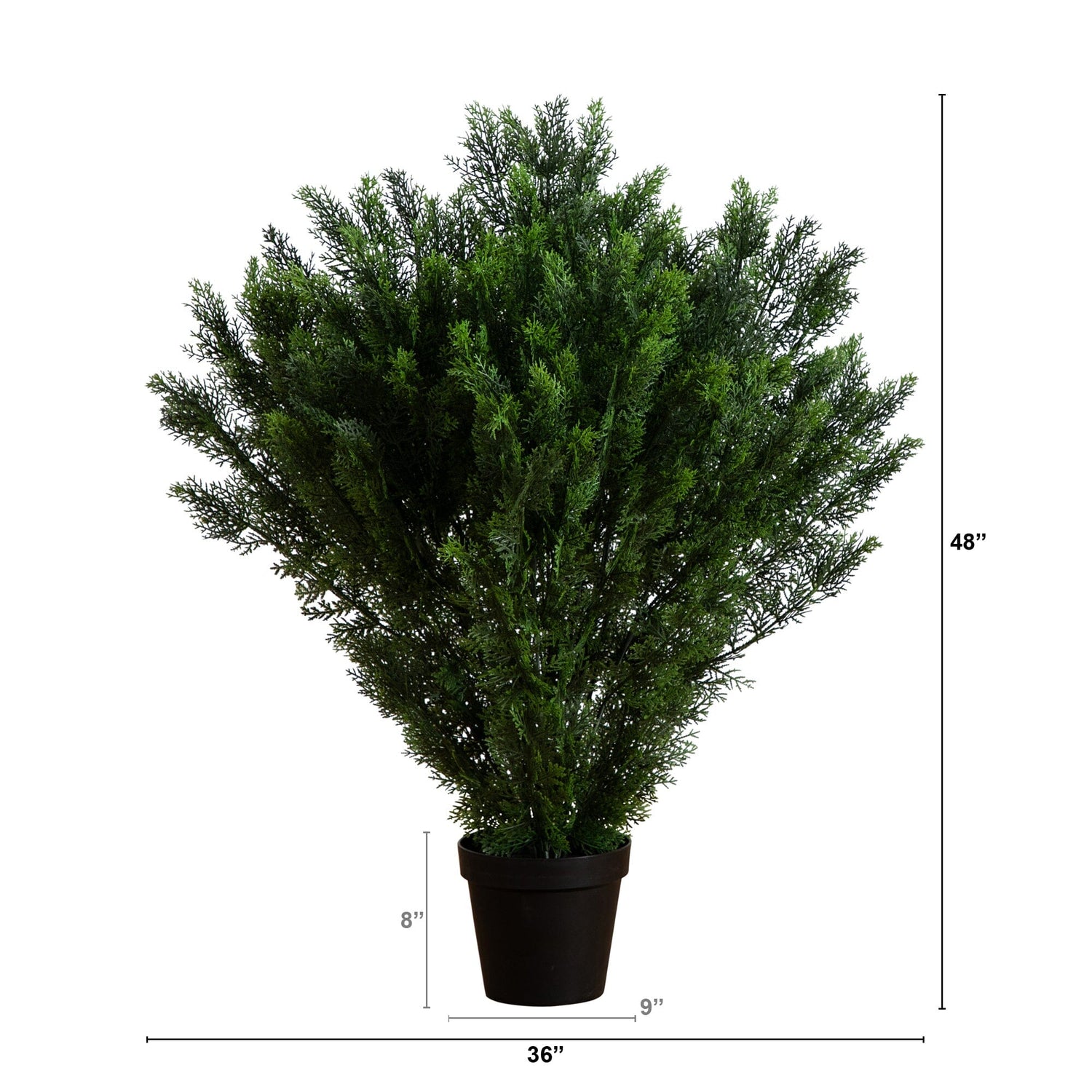 4’ Artificial Cedar Bush UV Resistant (Indoor/Outdoor)