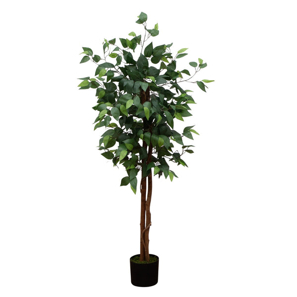 4’ Artificial Double Trunk Ficus Tree