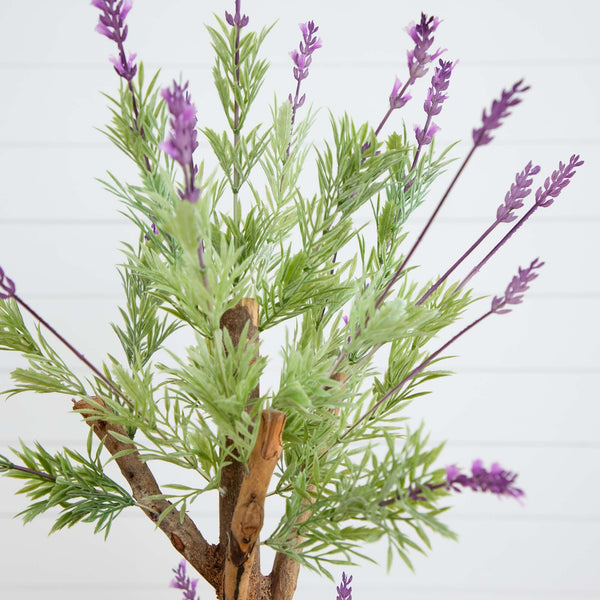 4' Lavender Topiary Silk Tree