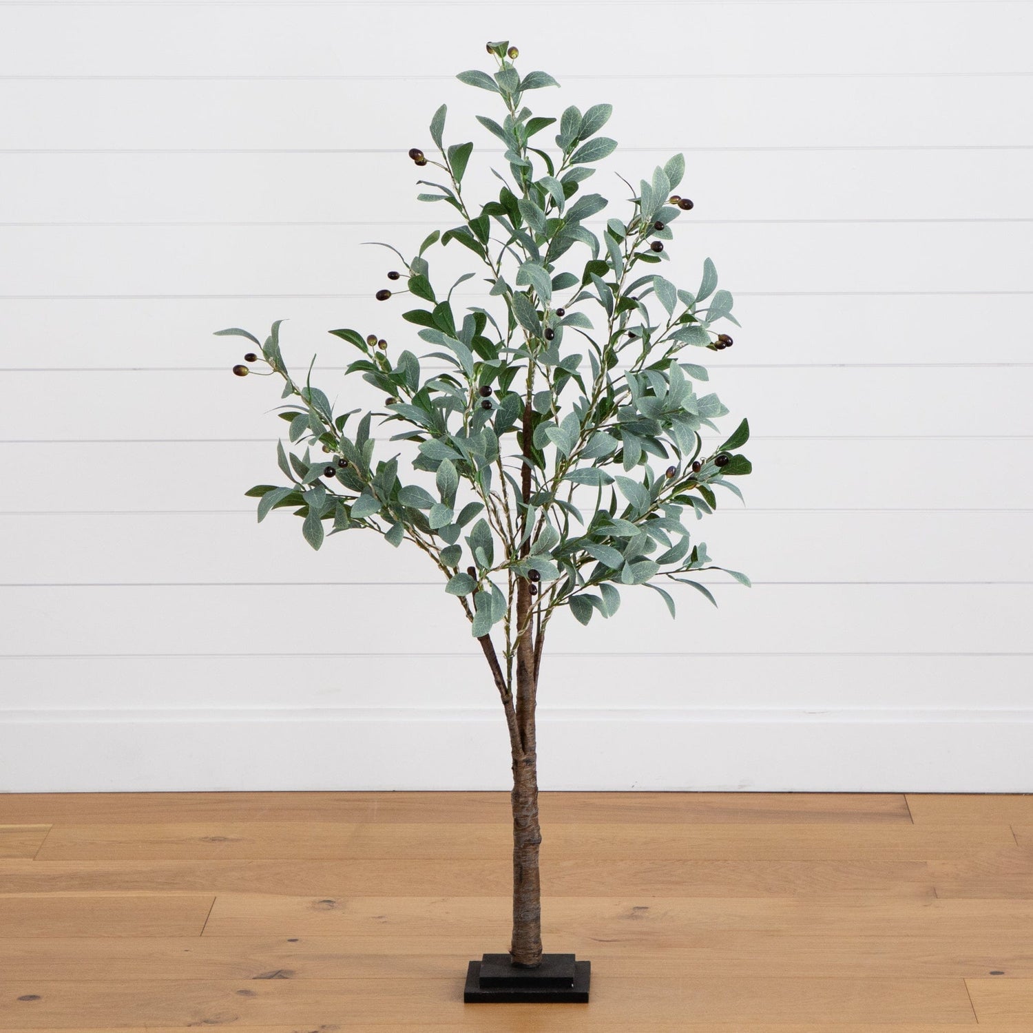 4’ Lighted Artificial Fruiting Olive Tree with 150 Warm White LED Lights