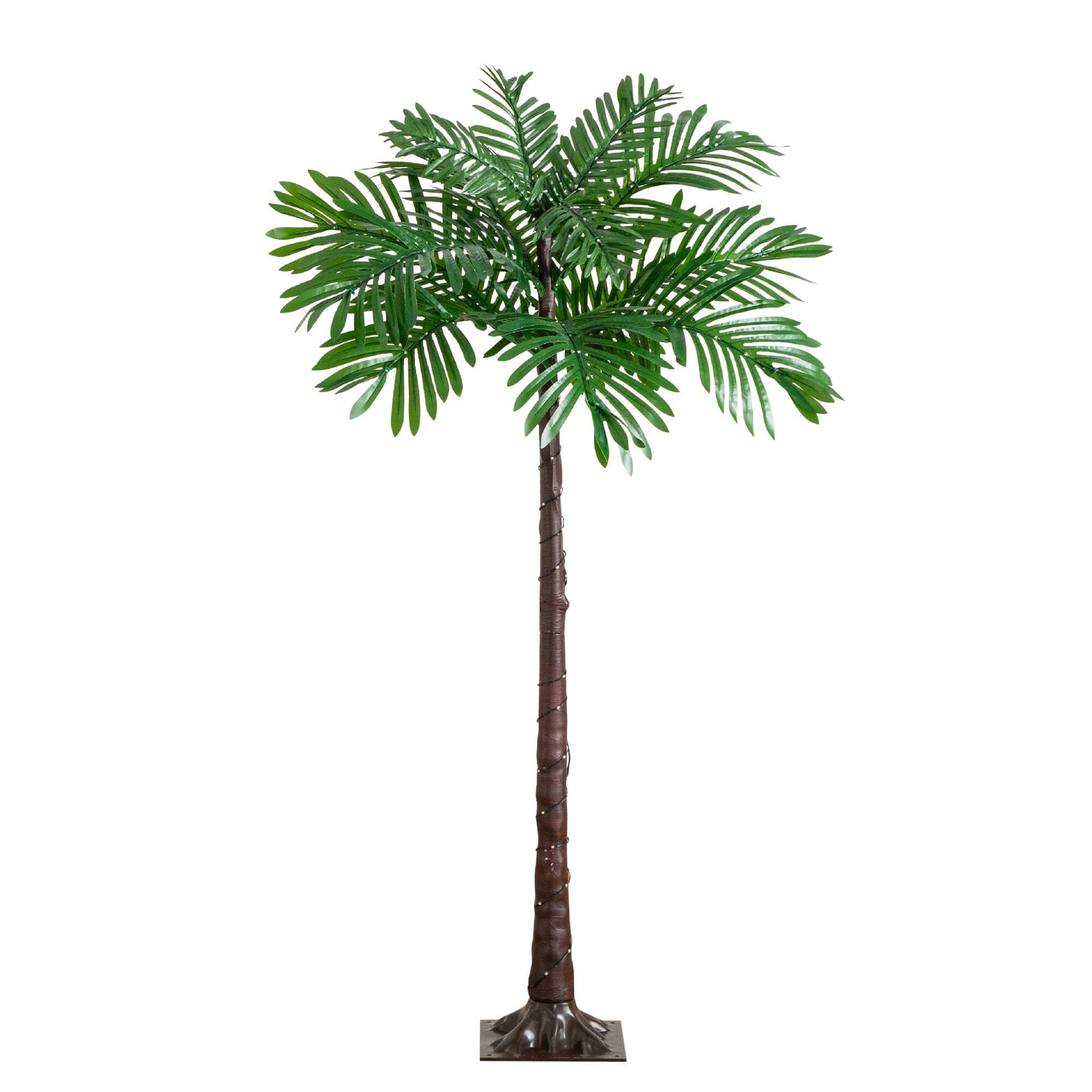 4’ UV Resistant Lighted Artificial Palm Tree with 127 Warm White LED Lights (Indoor/Outdoor)