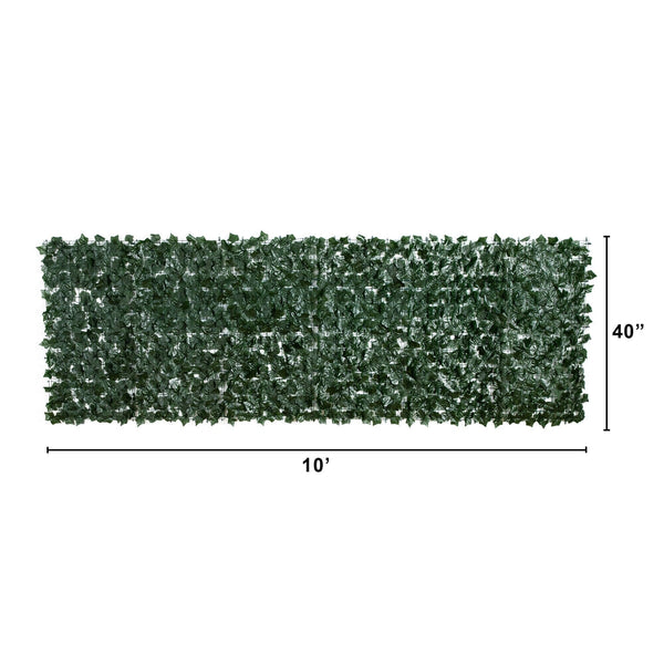 40” x 120" UV Resistant Artificial Ivy Privacy Fence Wall Screen(Indoor/Outdoor)