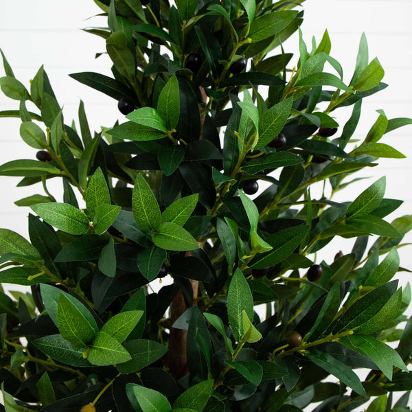 4.5’ Olive Cone Topiary Artificial Tree UV Resistant (Indoor/Outdoor)