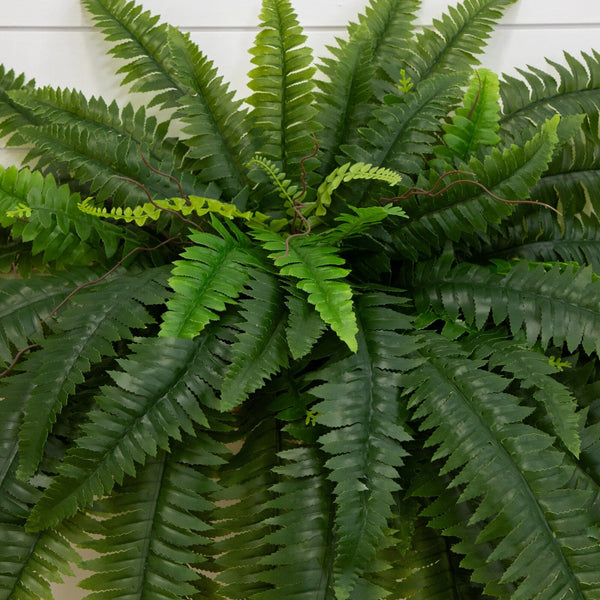 48" UV Resistant Artificial Boston Fern (Indoor/Outdoor) - Set of 2