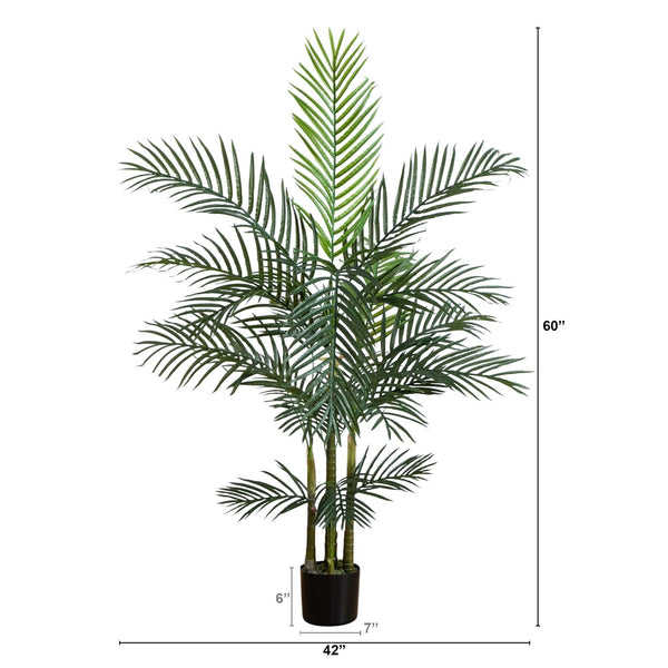 5' UV Resistant Artificial Areca Palm Tree (Indoor/Outdoor)