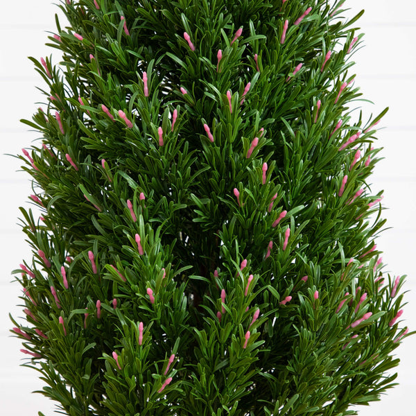 5' UV Resistant Artificial Rosemary Cone Topiary Tree (Indoor/Outdoor)