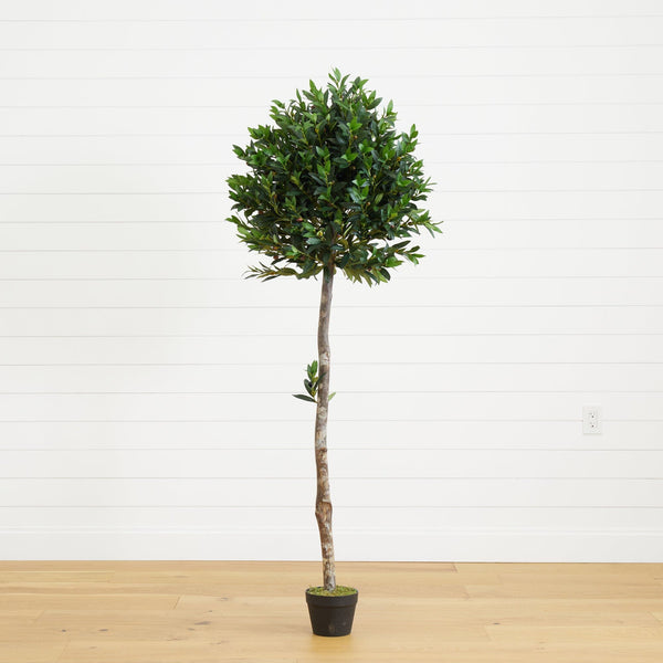 5.5’ Olive Topiary Artificial Tree UV Resistant (Indoor/Outdoor)