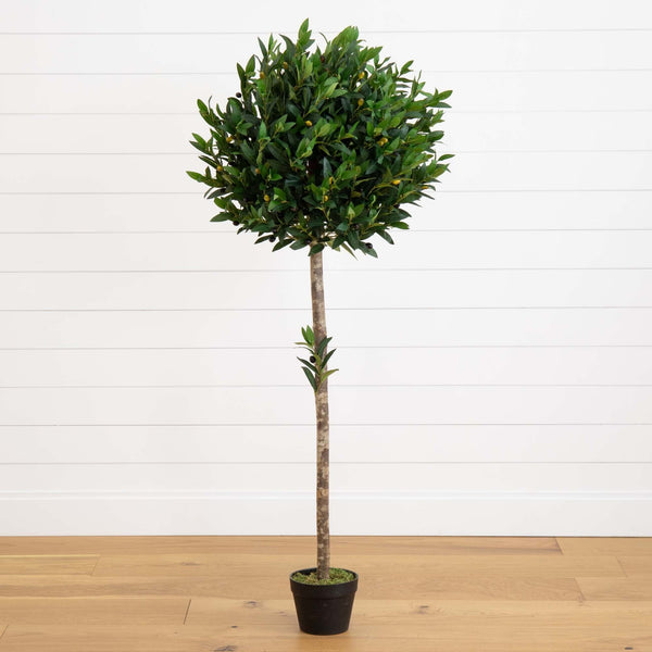 58” Olive Topiary Artificial Tree UV Resistant (Indoor/Outdoor)