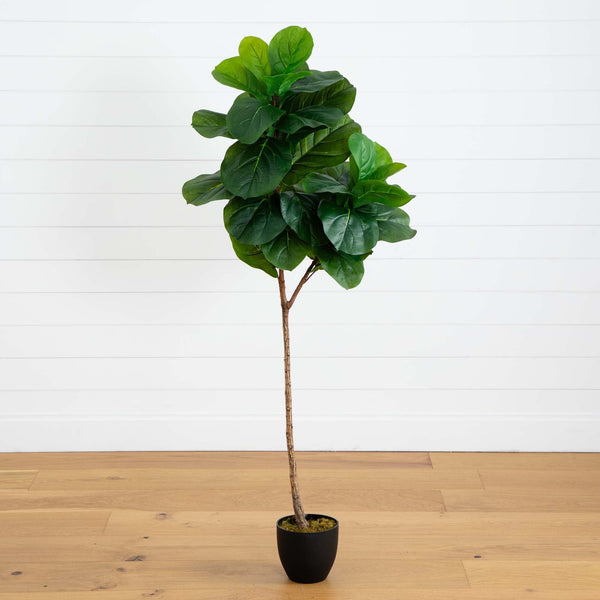 59” Fiddle Leaf Artificial Tree (Real Touch)