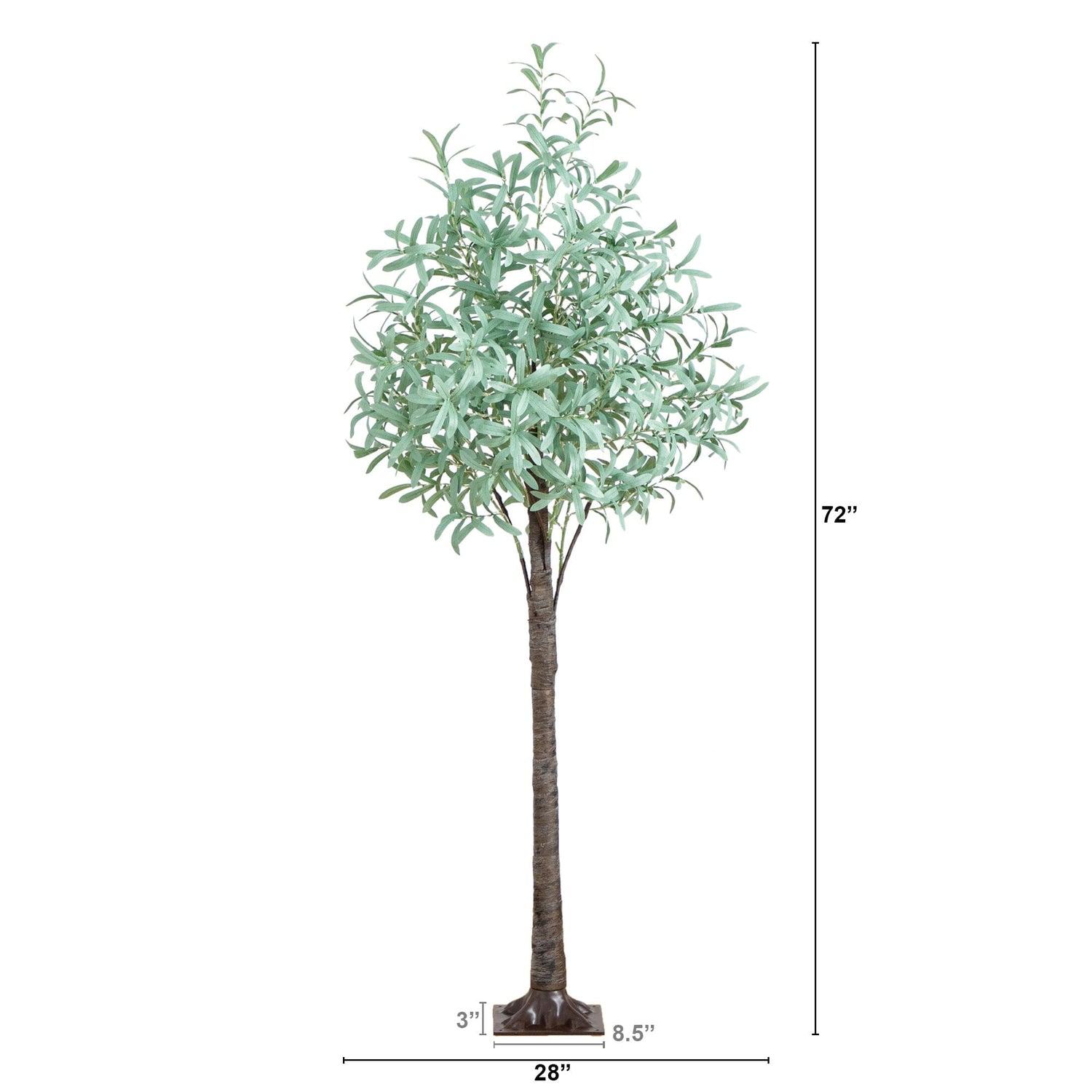 6’ Lighted Artificial Olive Tree with 420 Warm White LED Lights