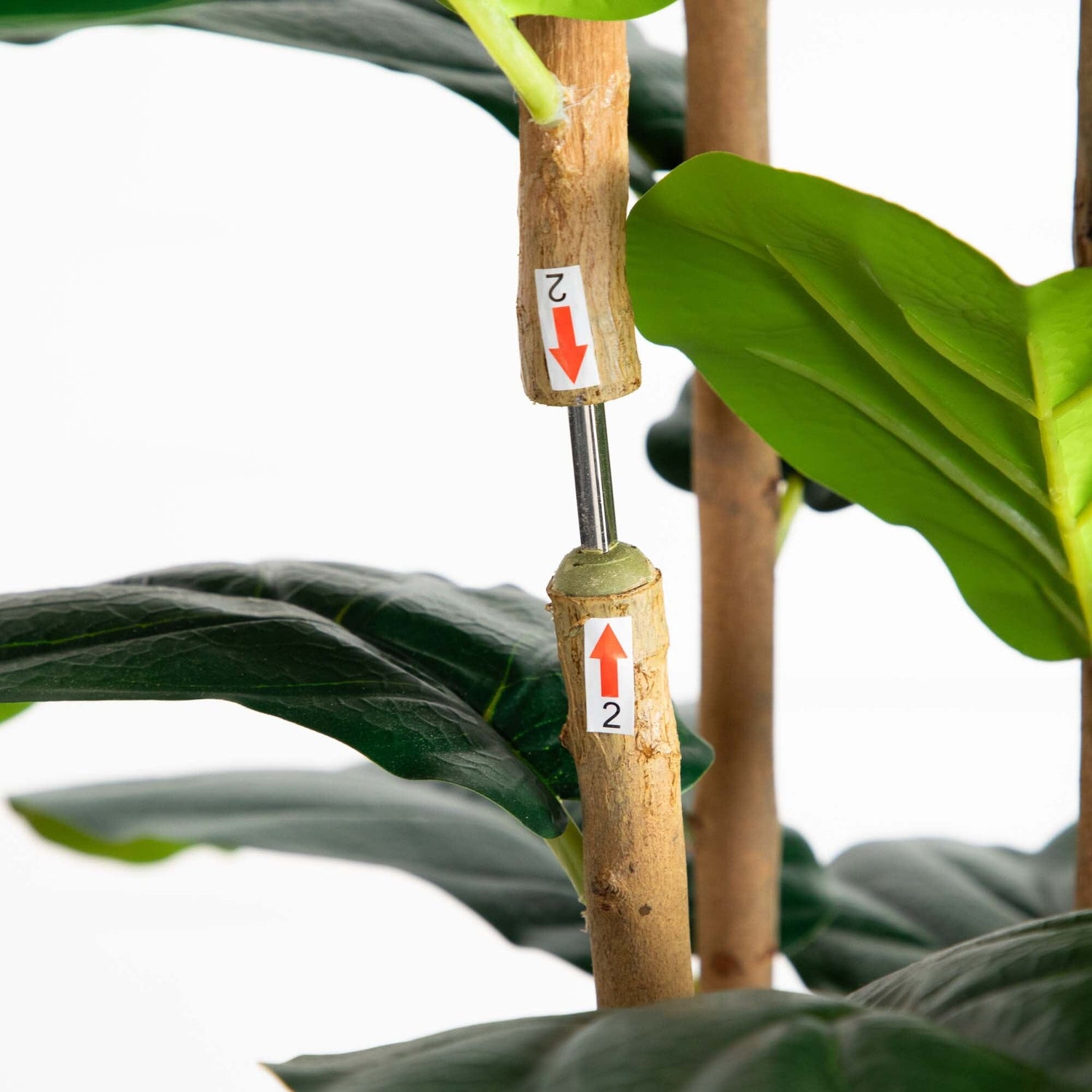 7’ Artificial Fiddle Leaf Tree in Decorative White Planter