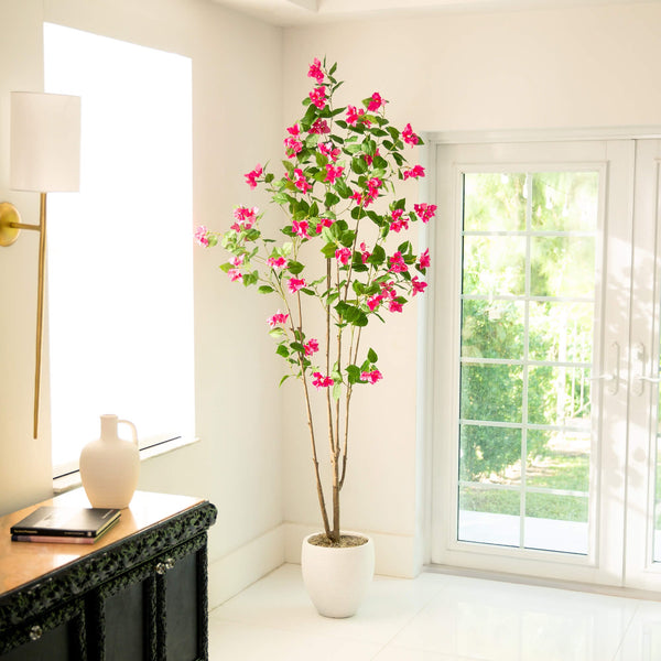 7’ Artificial Minimalist Bougainvillea Tree