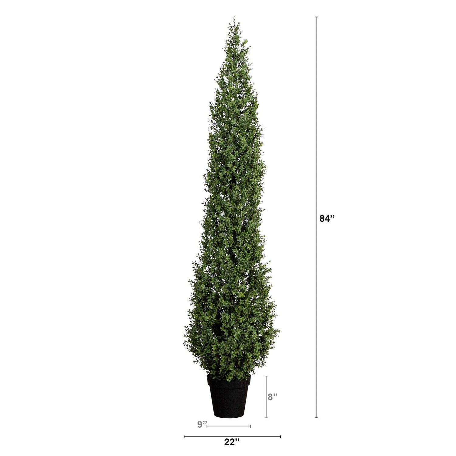 7’ UV Resistant Artificial Boxwood Topiary Tree (Indoor/Outdoor)