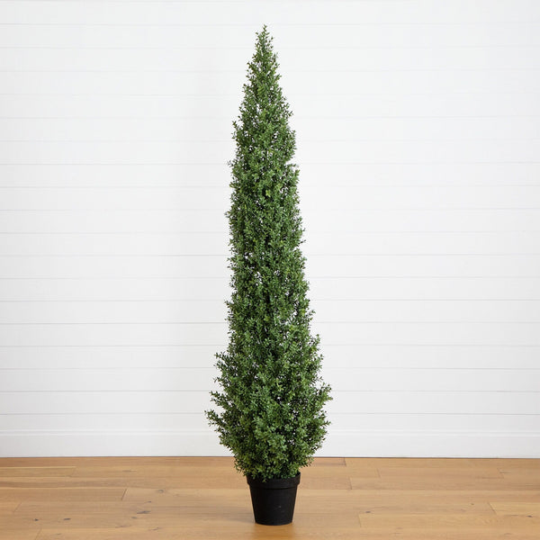 7’ UV Resistant Artificial Boxwood Topiary Tree (Indoor/Outdoor)