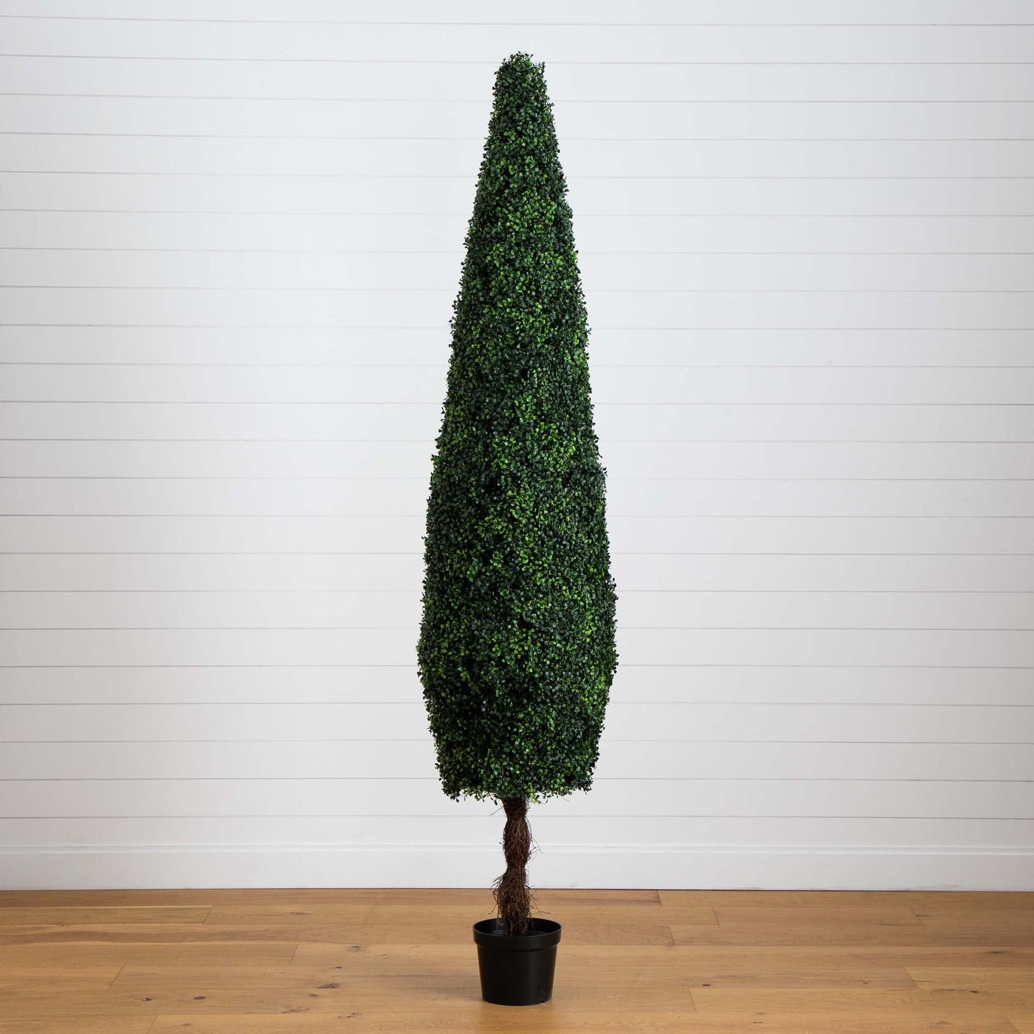 8’ UV Resistant Artificial Boxwood Topiary  Cone Tree (Indoor/Outdoor)