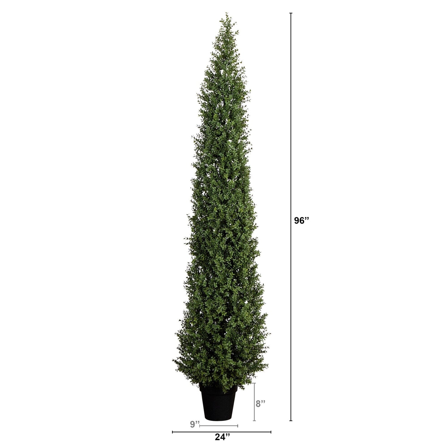 8’ UV Resistant Artificial Boxwood Topiary Tree (Indoor/Outdoor)