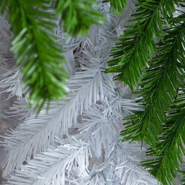 9’ Holiday Green Santa’s Hat Christmas Tree with 600 LED lights and 1992 Bendable Branches