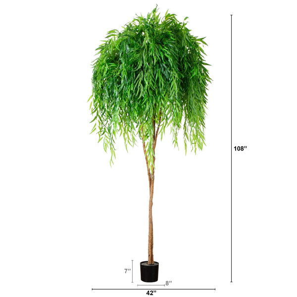 9’ Willow Artificial Tree  (Real Touch)